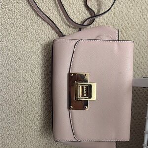 Aldo Pink Crossbody Bag with Gold-Tone Clasp